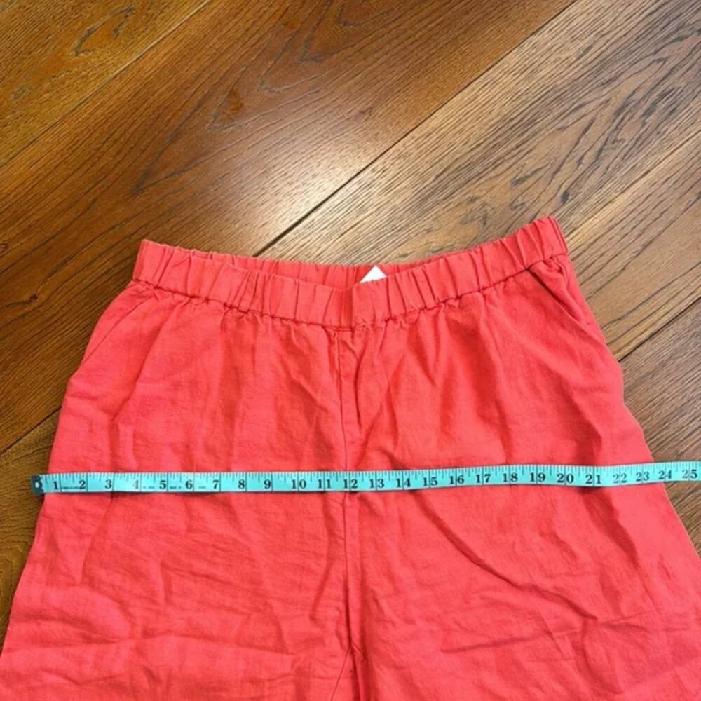 NWT Poetry Cropped Trousers Garment Dyed Linen OS - Picture 14 of 16